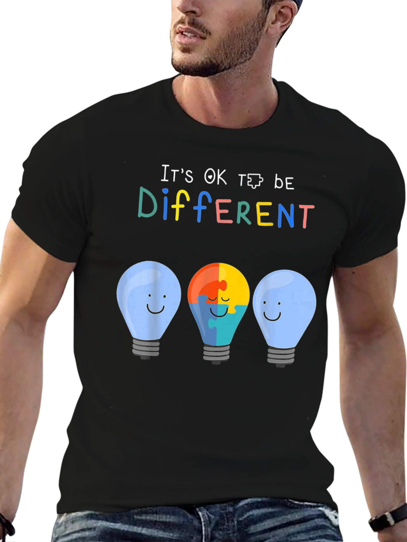 Autism Awareness T-Shirt - Its OK To Be Different