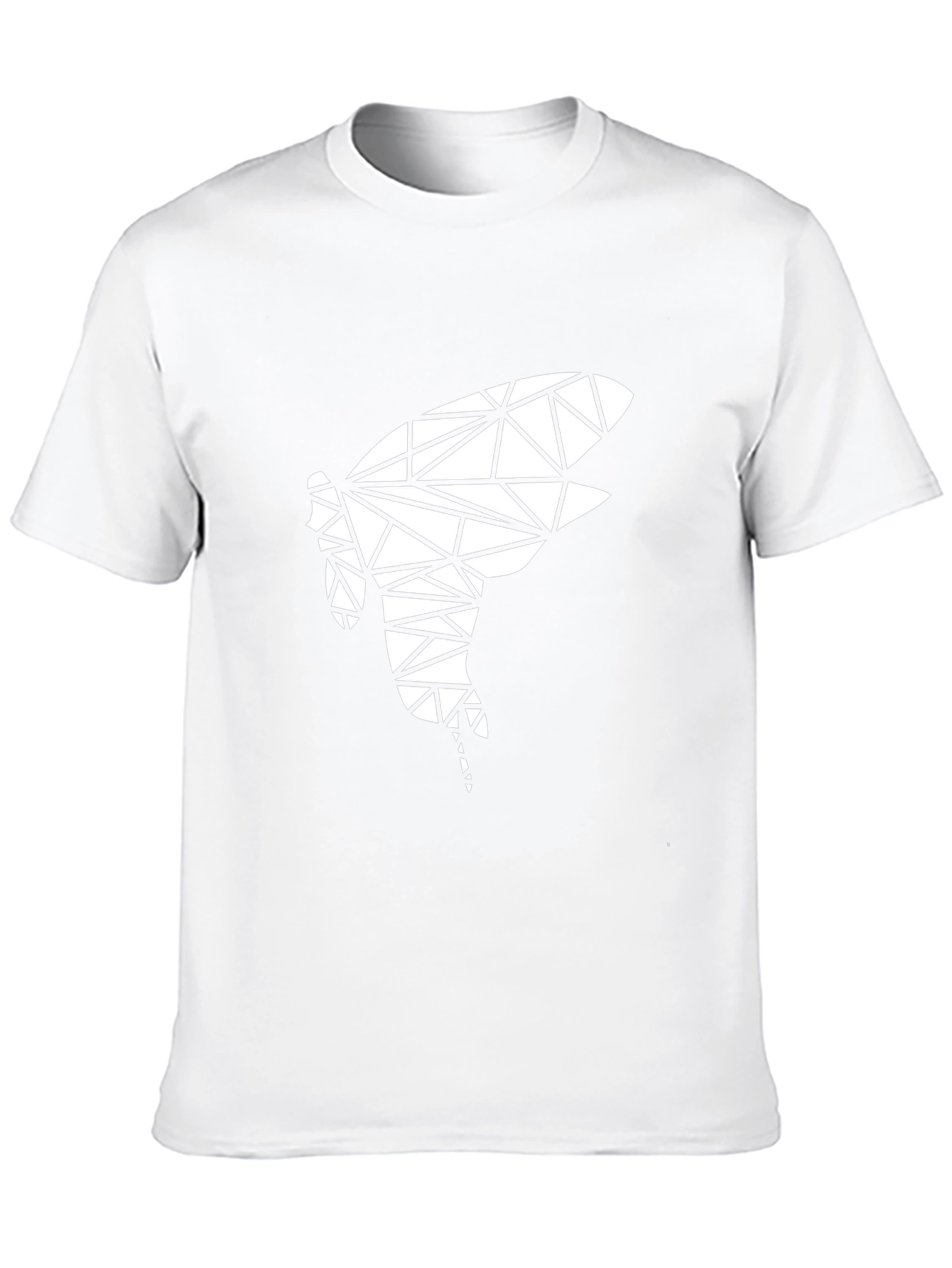 Geometric Shark Tee - Modern Black T-Shirt