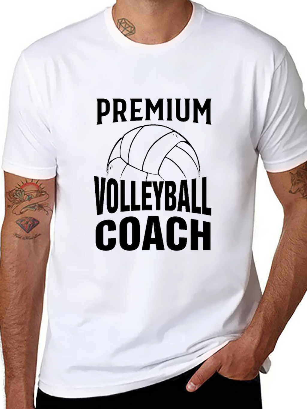 Premium Volleyball Coach Graphic Tee