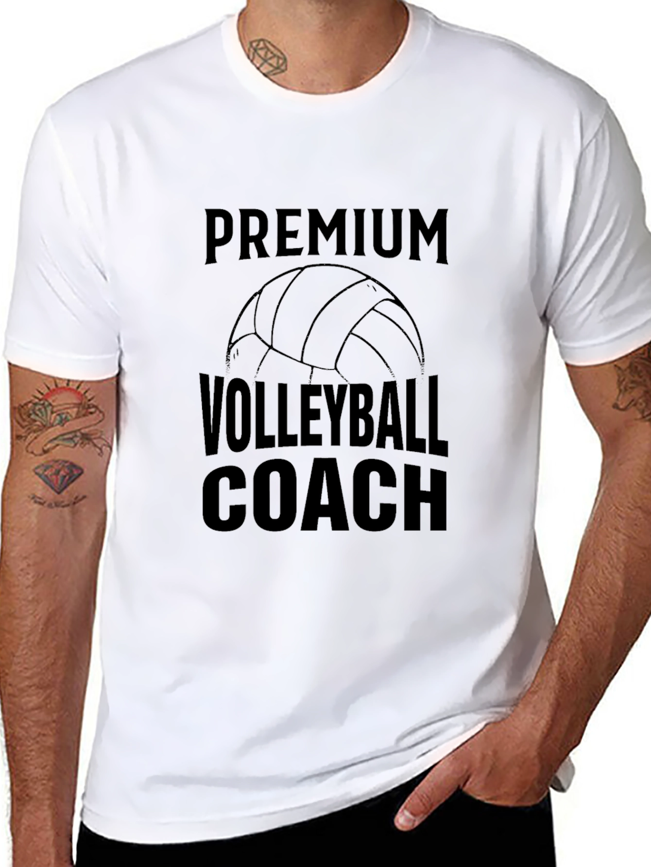 Premium Volleyball Coach Graphic Tee