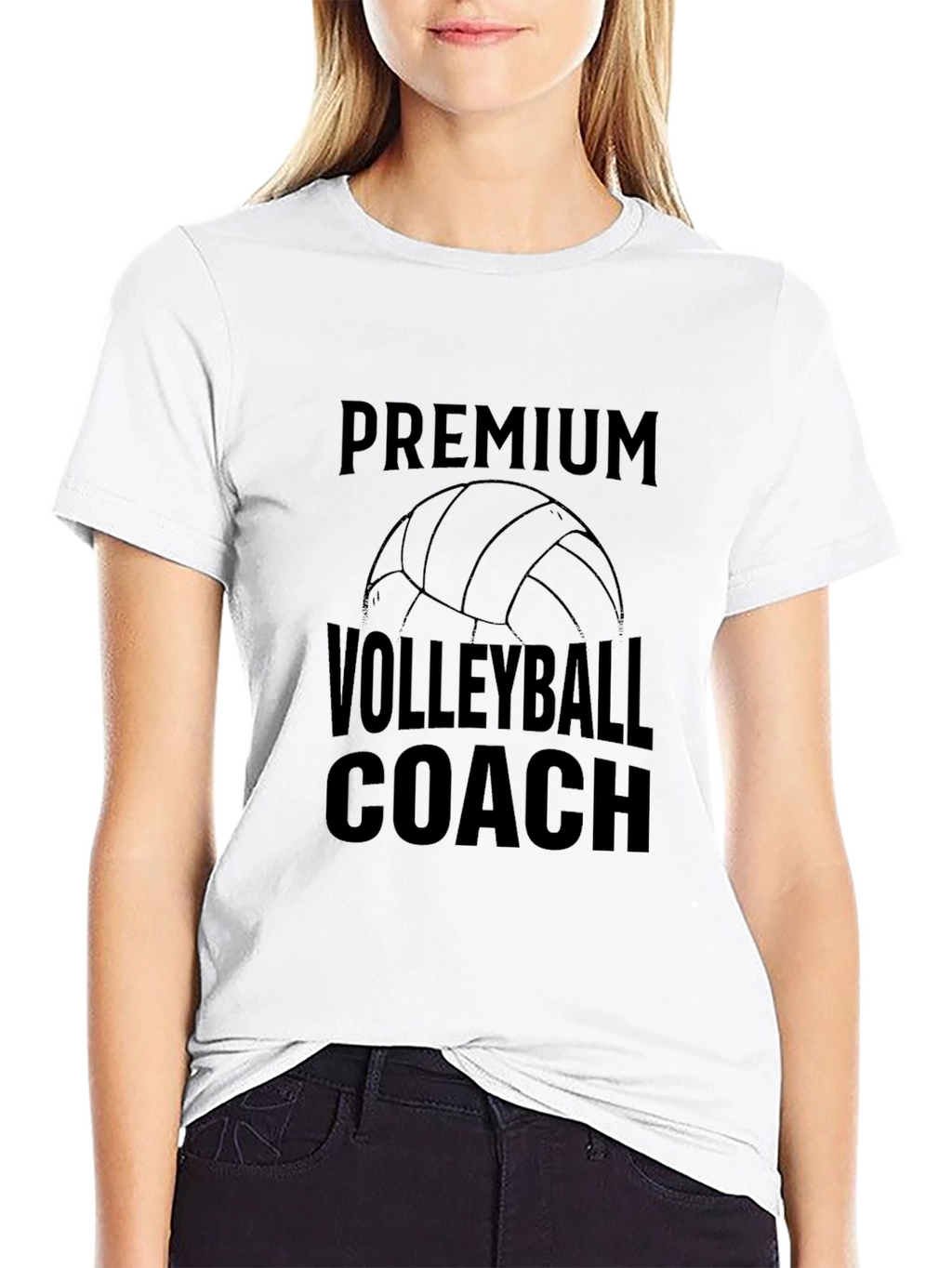 Premium Volleyball Coach Graphic Tee