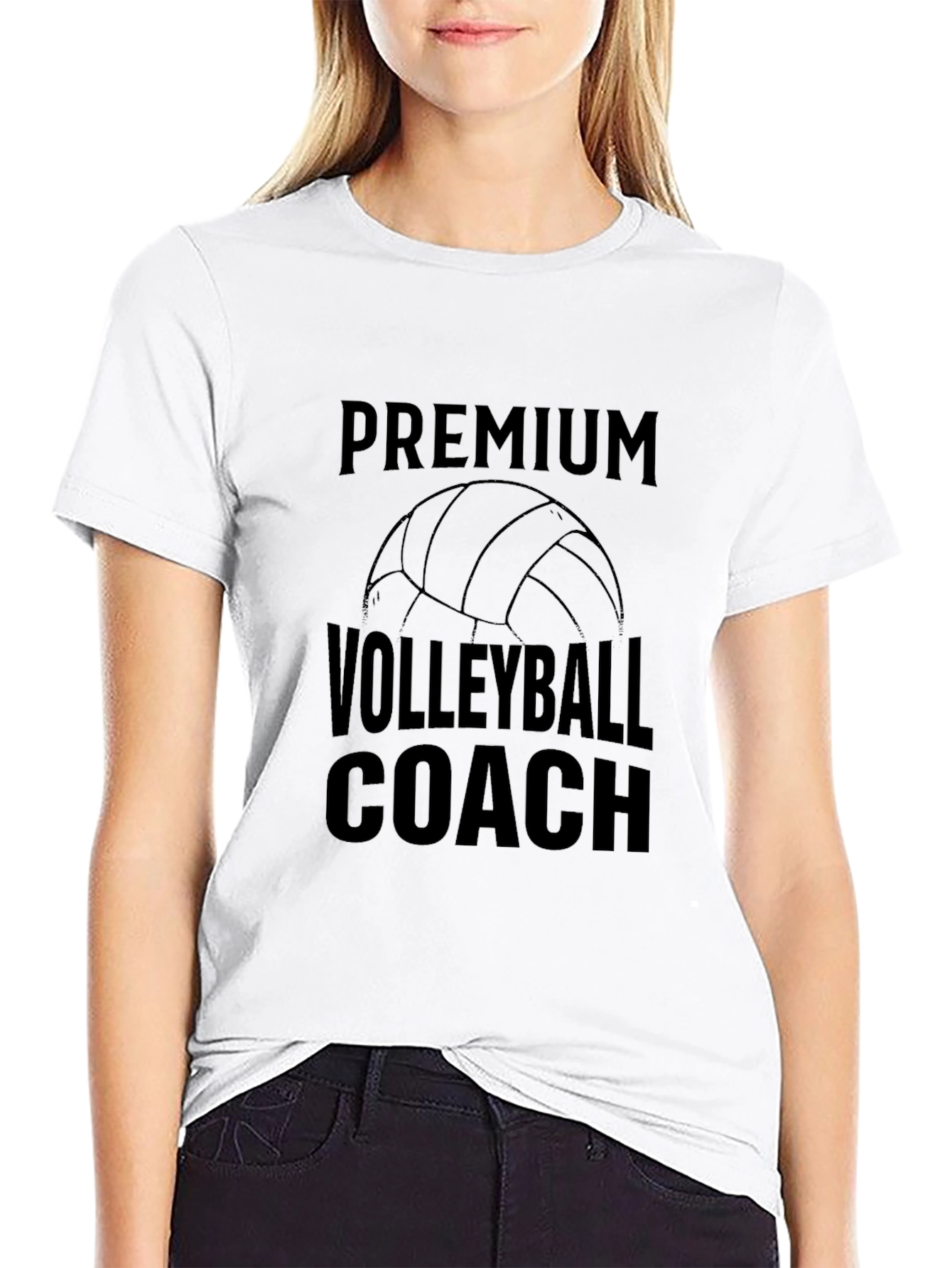 Premium Volleyball Coach Graphic Tee