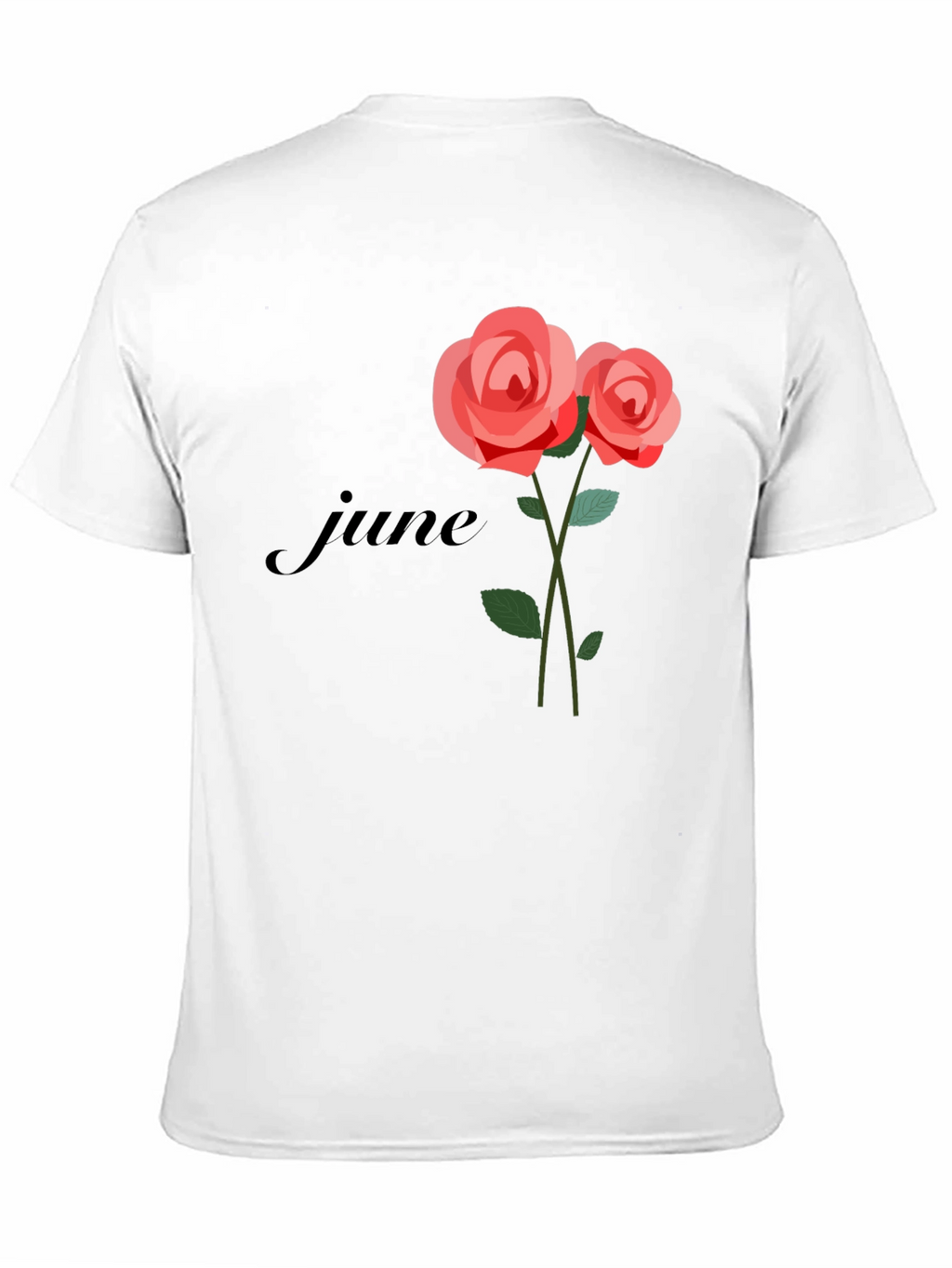 June Rose T-Shirt - Floral Birthday Tee