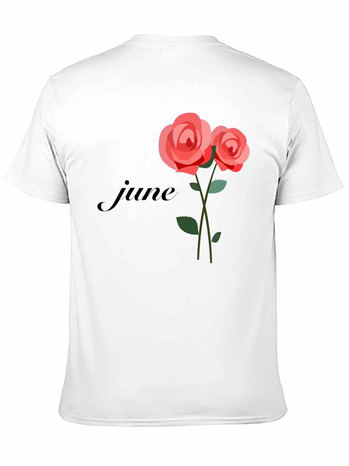 June Rose T-Shirt - Floral Birthday Tee