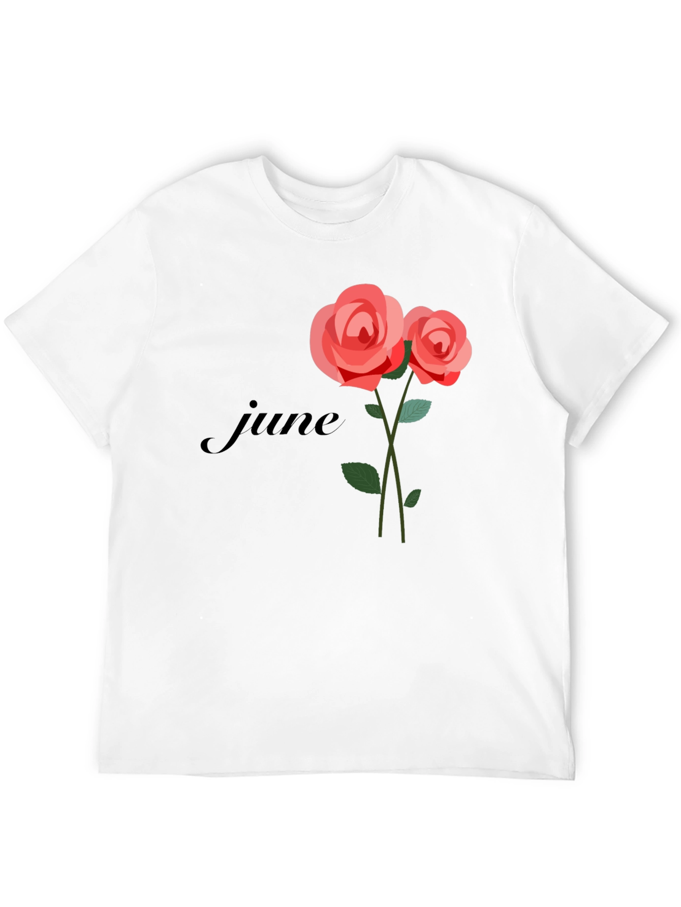 June Rose T-Shirt - Floral Birthday Tee