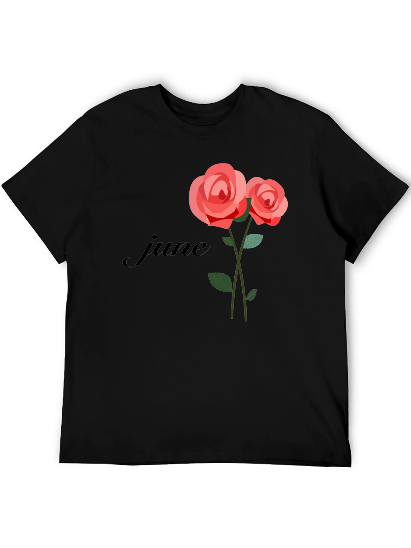 June Rose T-Shirt - Floral Birthday Tee