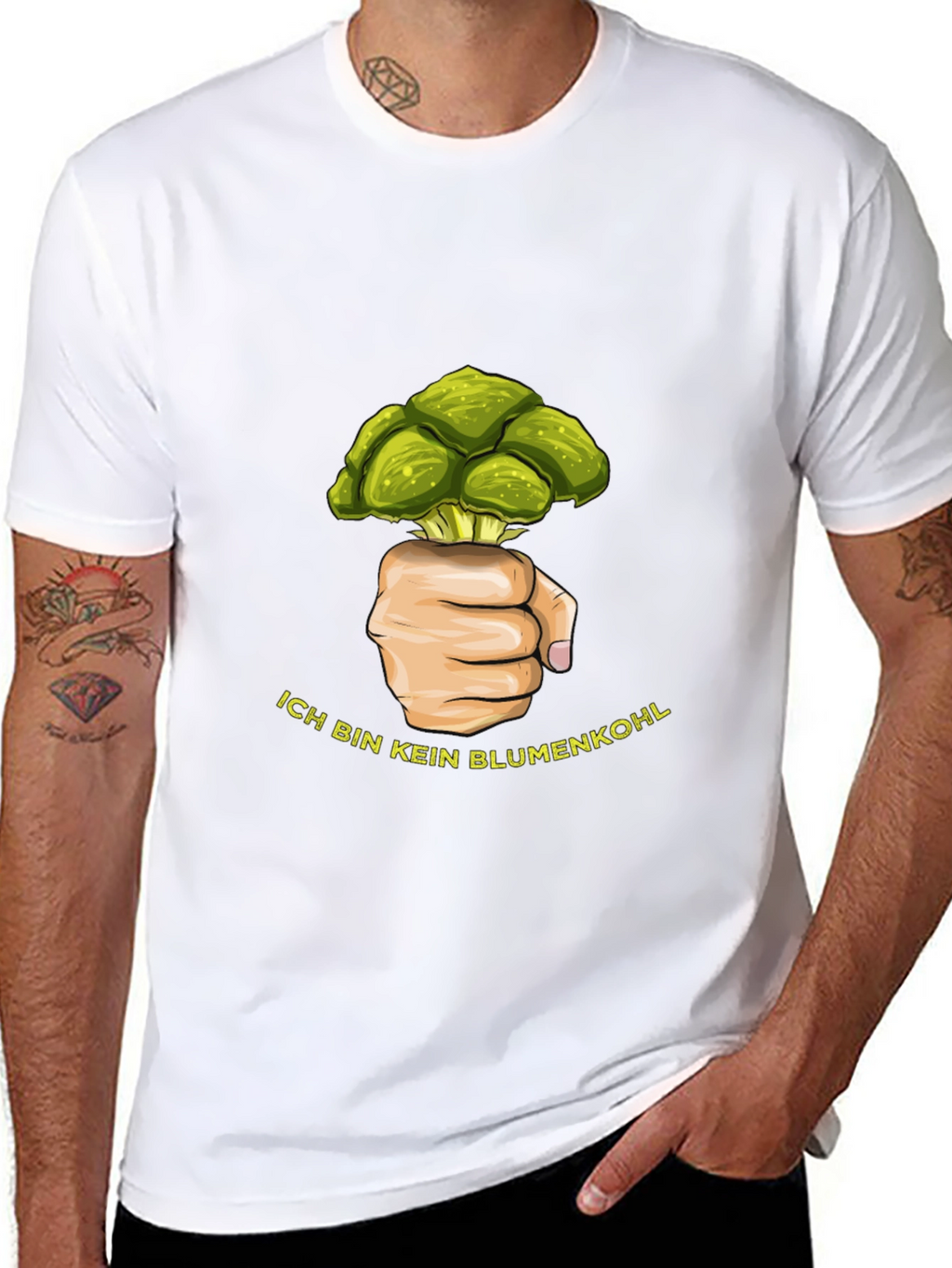 Broccoli Fist T-Shirt - Funny Vegetable Graphic Tee