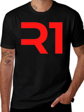 Bold R1 Graphic Tee - Mens Black T-Shirt