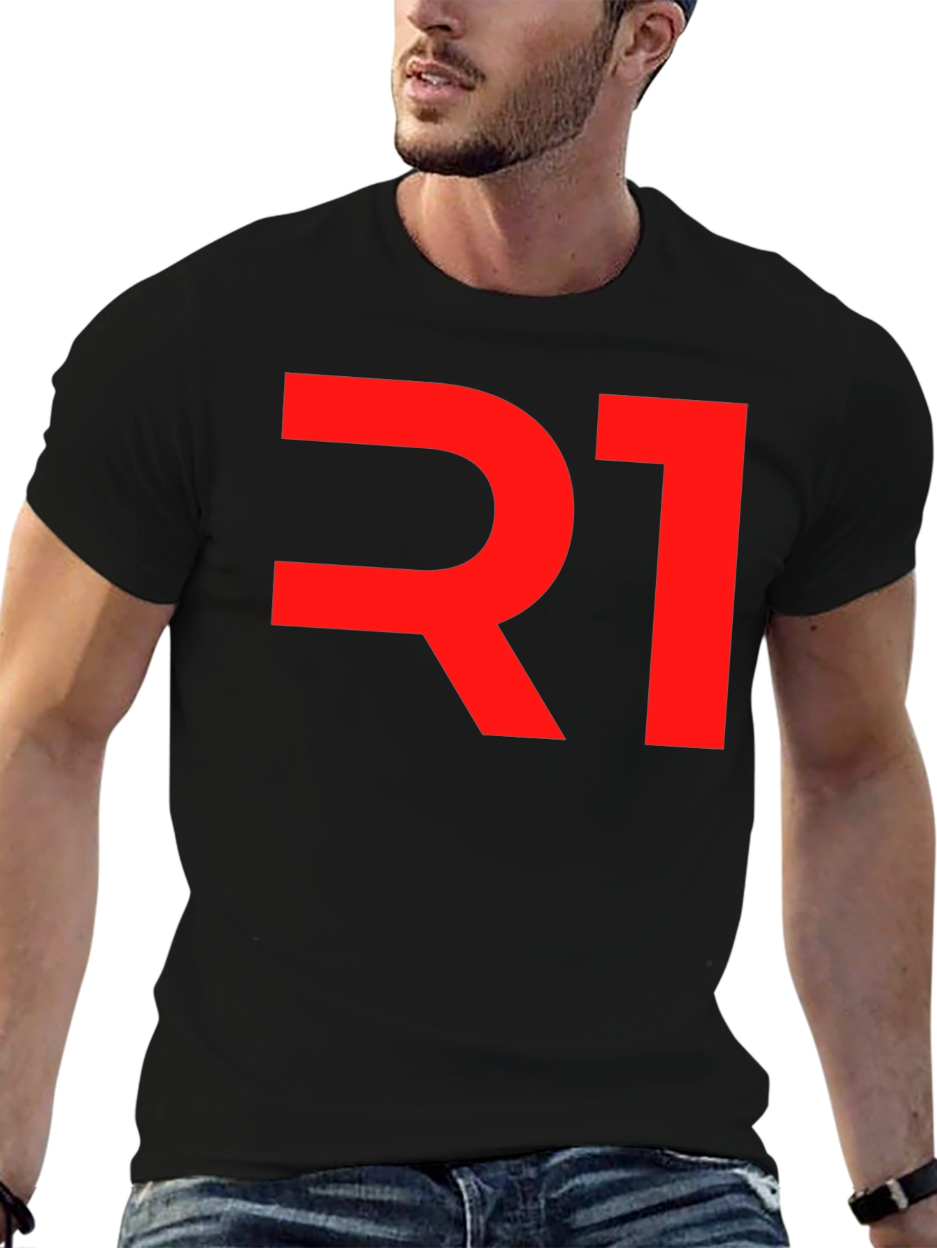 Bold R1 Graphic Tee - Mens Black T-Shirt