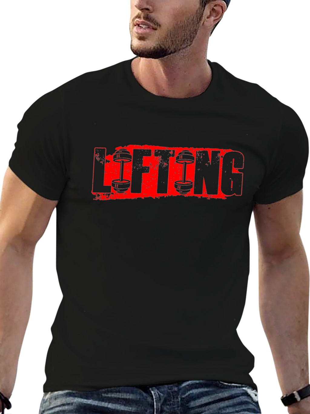 Lifting Graphic Tee - Black Fitness Shirt