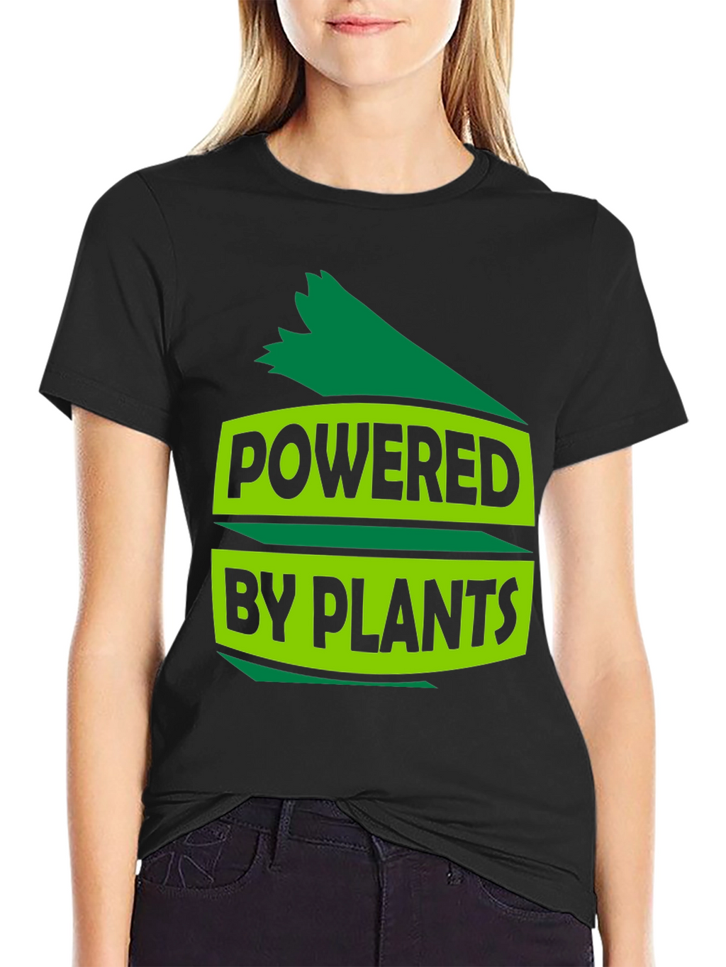 Powered By Plants Graphic Tee - Black