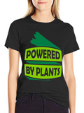 Powered By Plants Graphic Tee - Black