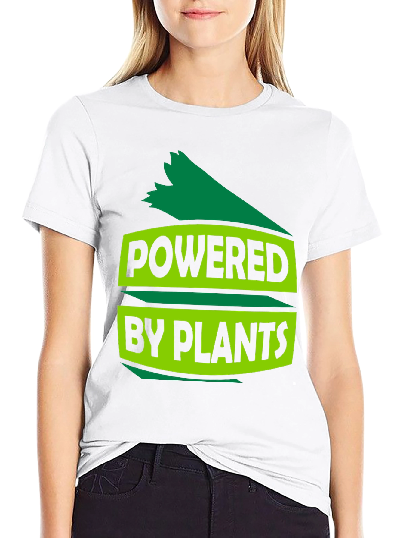 Powered By Plants Graphic Tee - Black
