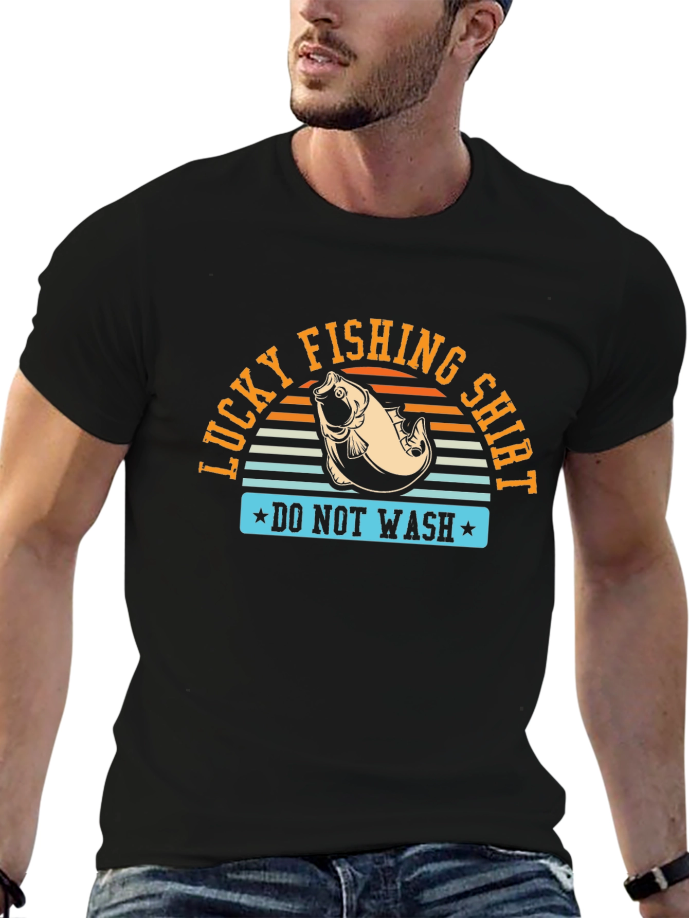 Lucky Fishing Shirt - Mens Graphic Tee