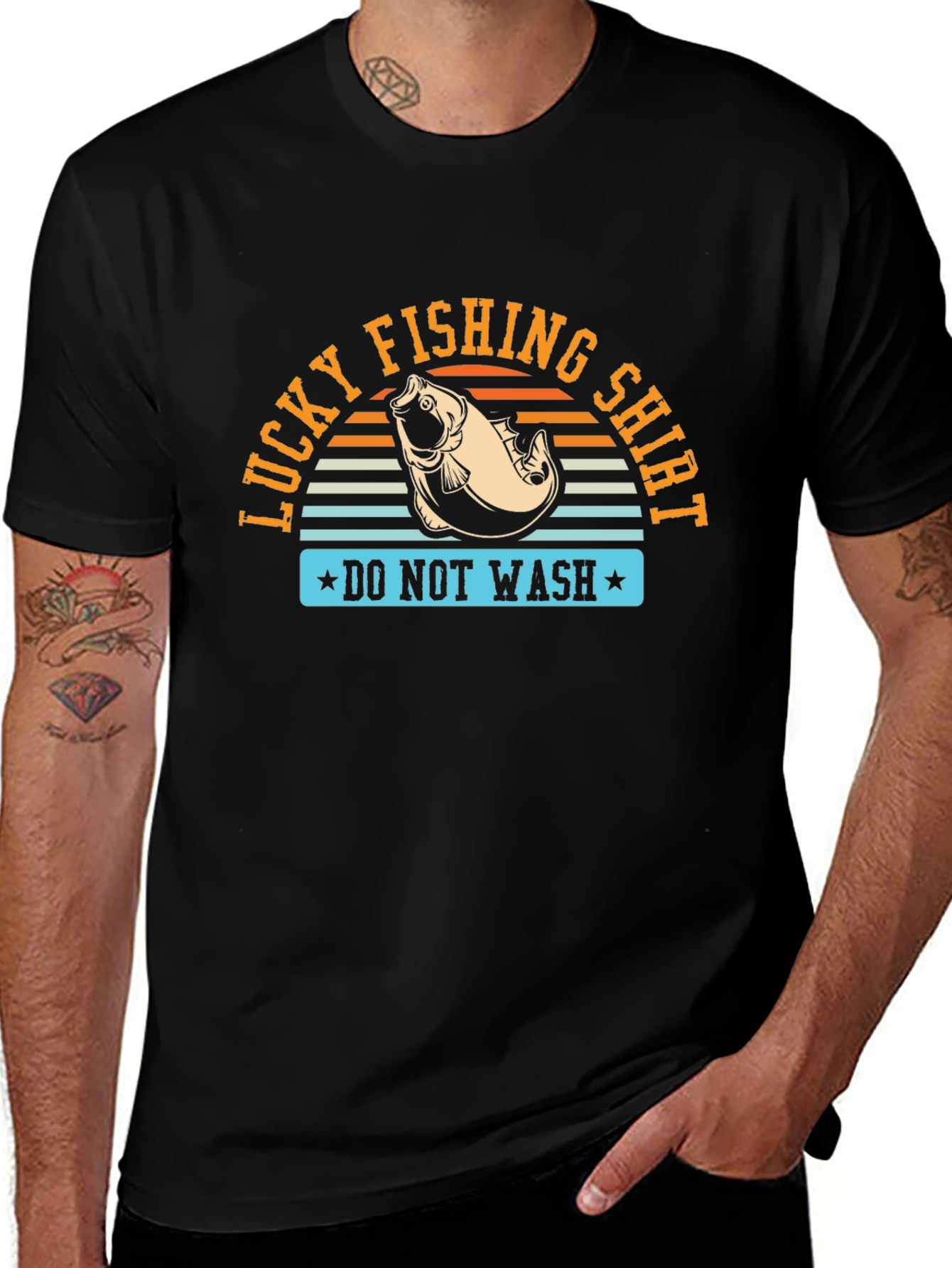Lucky Fishing Shirt - Mens Graphic Tee
