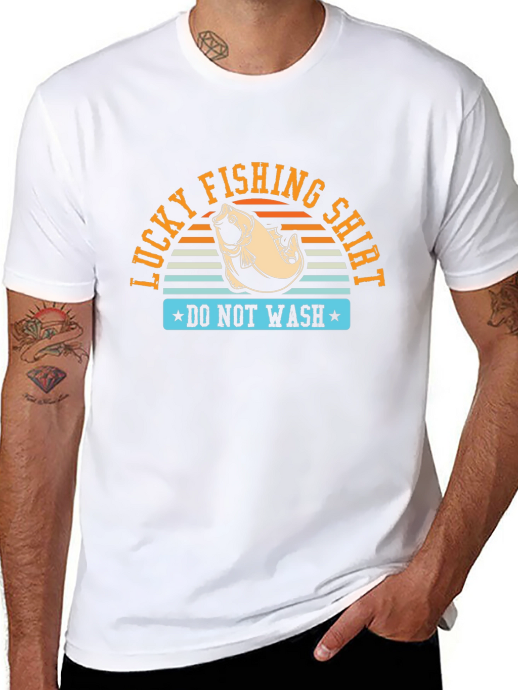Lucky Fishing Shirt - Mens Graphic Tee