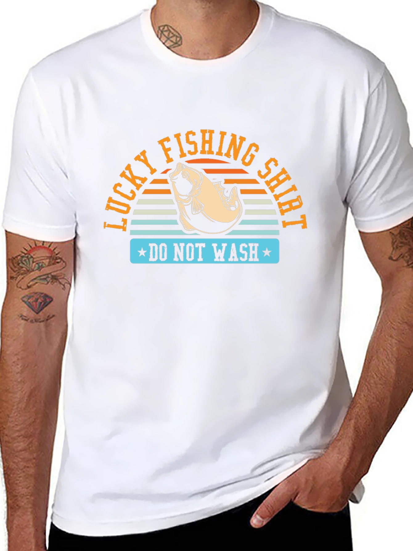 Lucky Fishing Shirt - Mens Graphic Tee