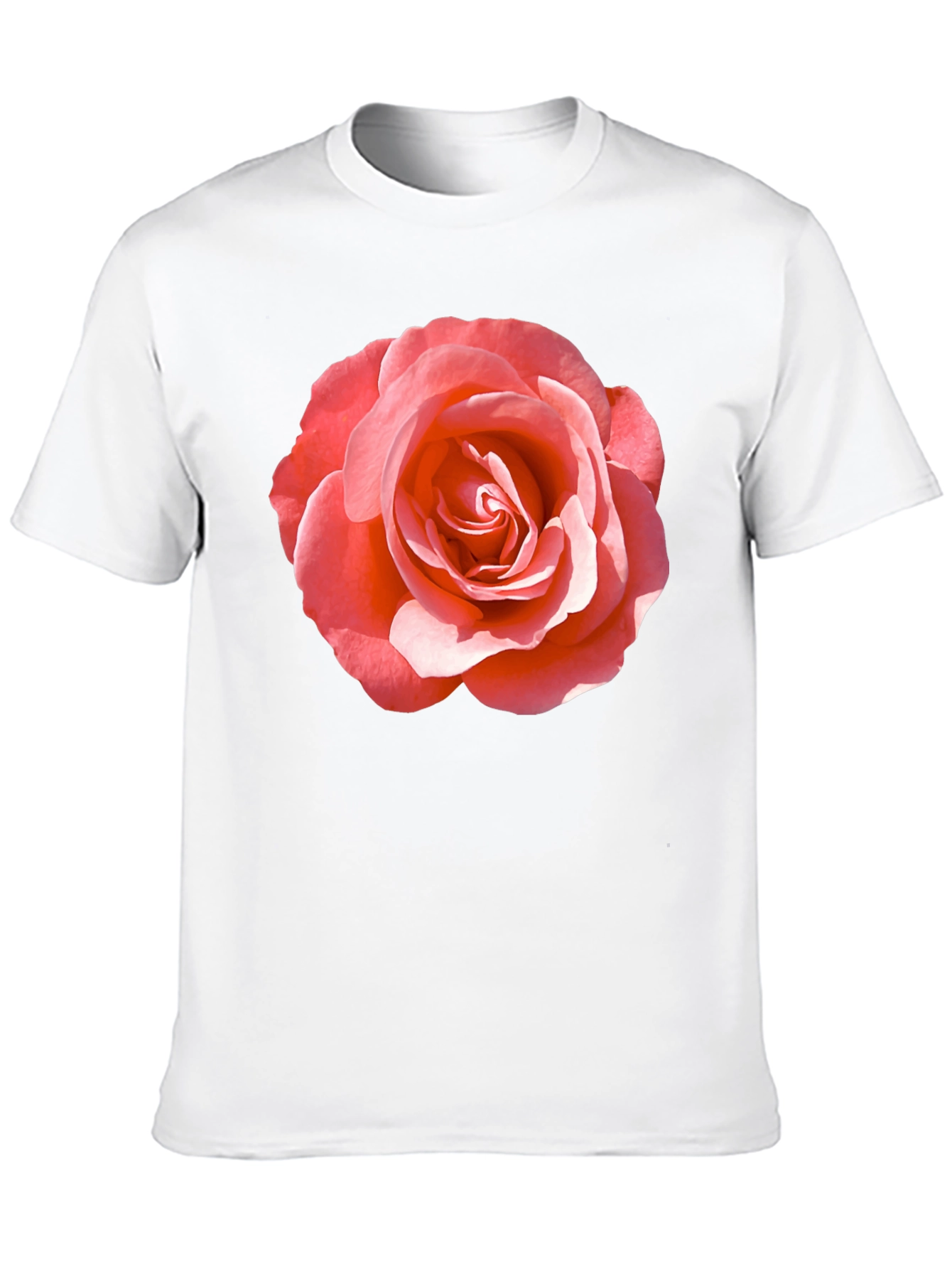 Rose Graphic Tee - Classic Black Cotton Comfort