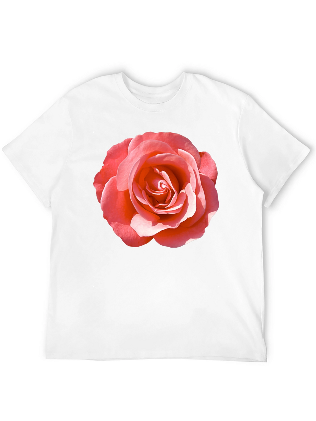 Rose Graphic Tee - Classic Black Cotton Comfort