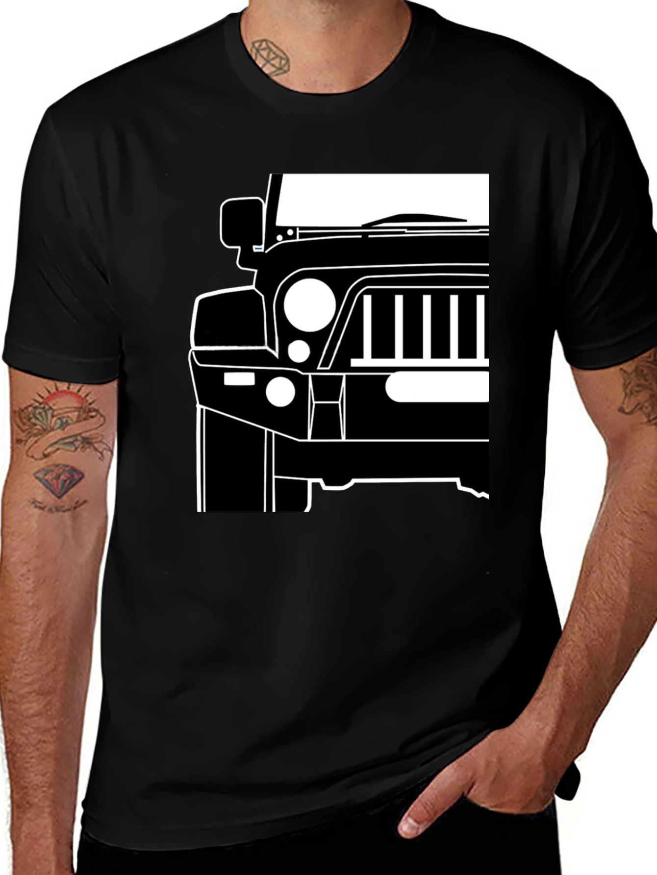 Jeep Front T-Shirt - Bold Automotive Graphic Tee