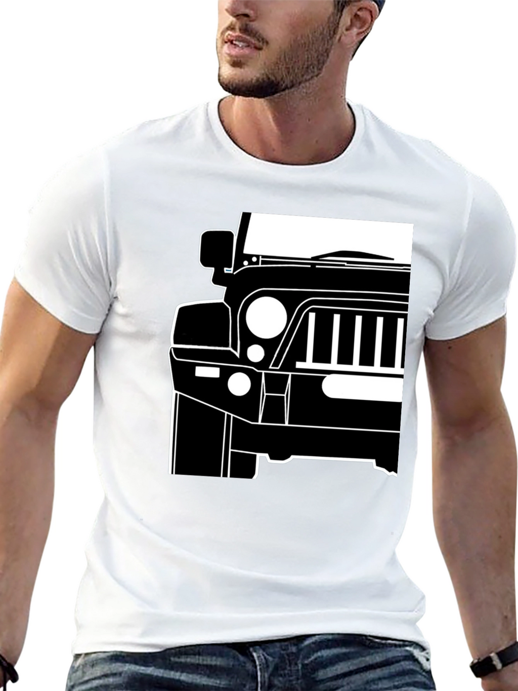 Jeep Front T-Shirt - Bold Automotive Graphic Tee