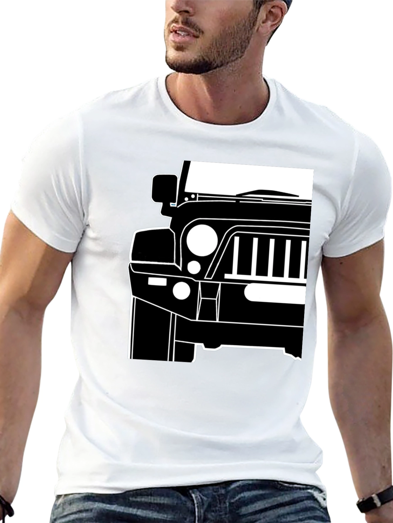 Jeep Front T-Shirt - Bold Automotive Graphic Tee