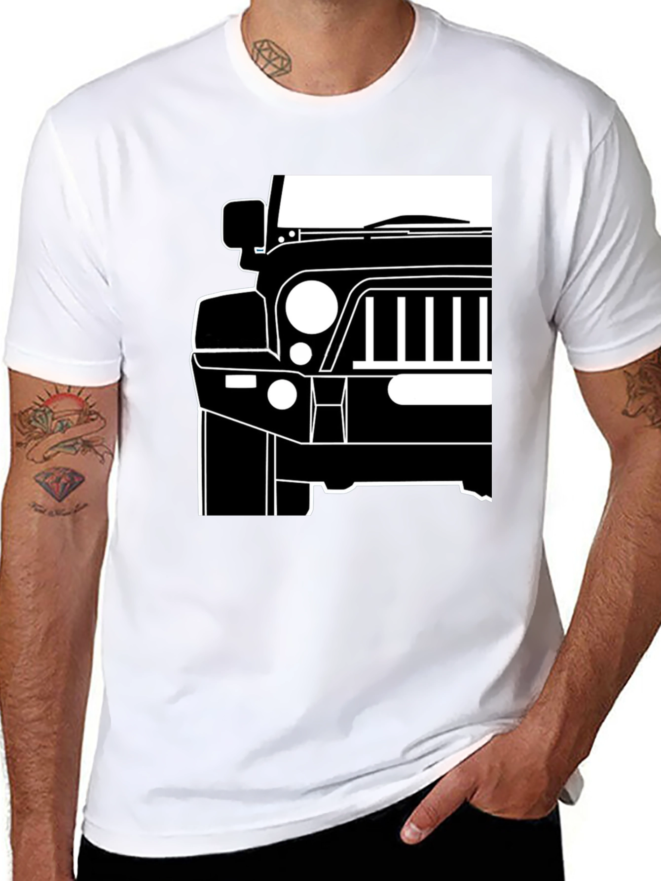Jeep Front T-Shirt - Bold Automotive Graphic Tee