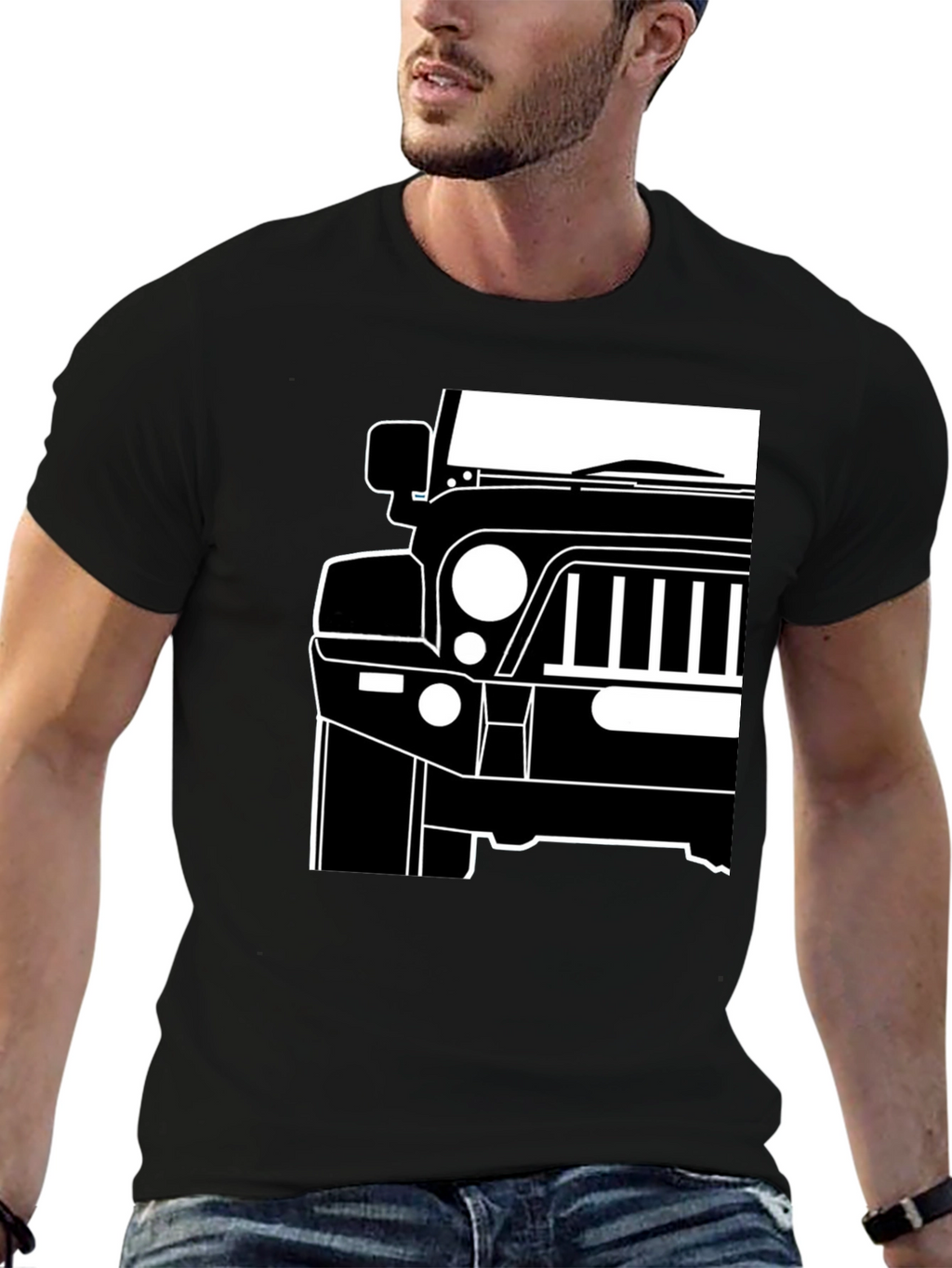 Jeep Front T-Shirt - Bold Automotive Graphic Tee