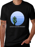 Retro Cactus Sunset Graphic T-Shirt