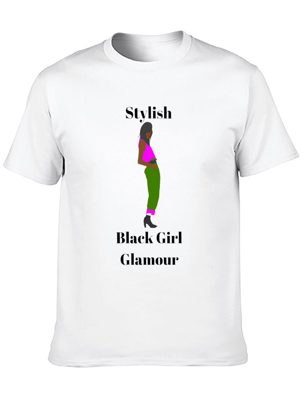 Stylish Black Girl Glamour T-Shirt