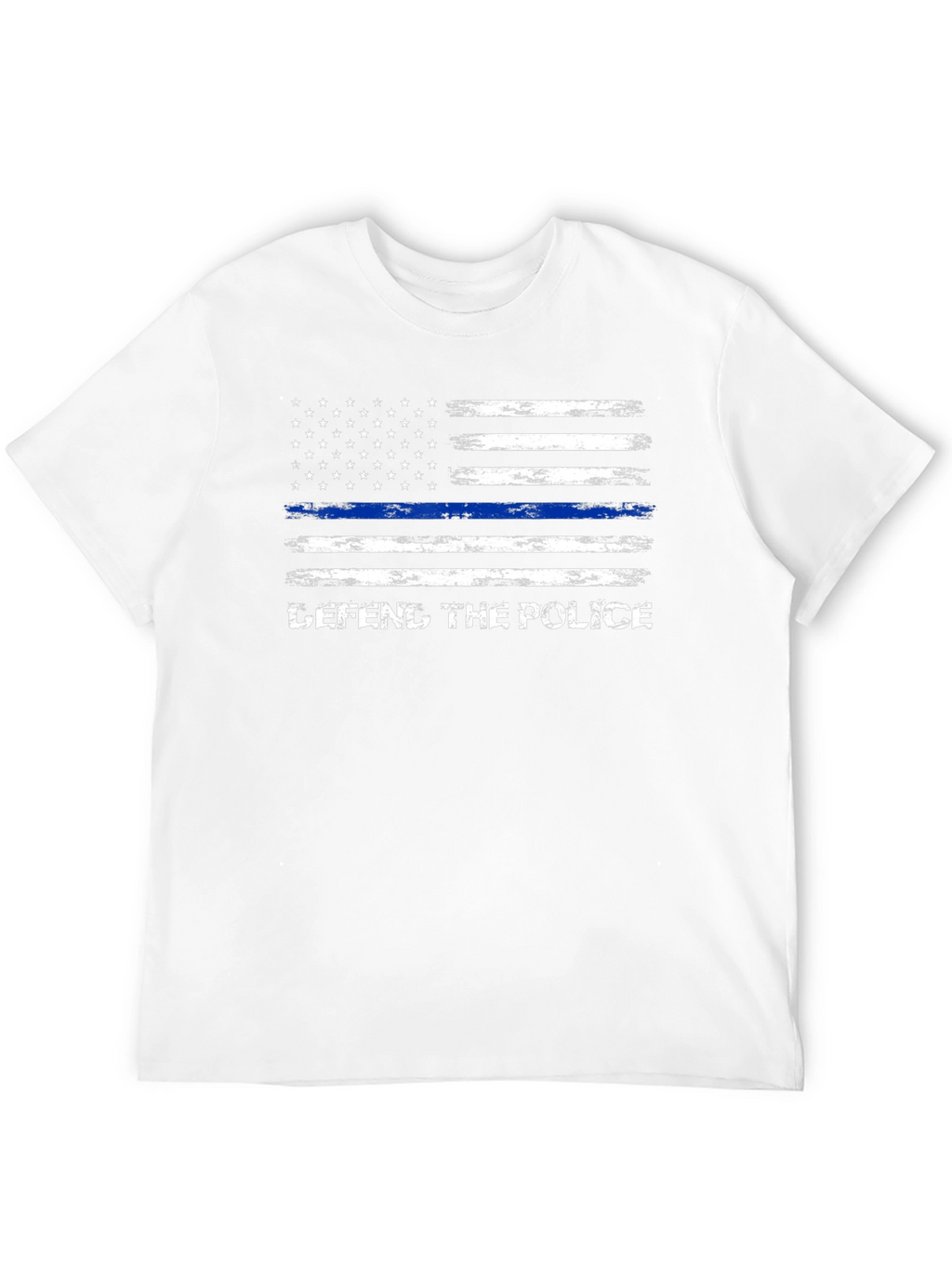 Defend The Police T-Shirt - Thin Blue Line Flag