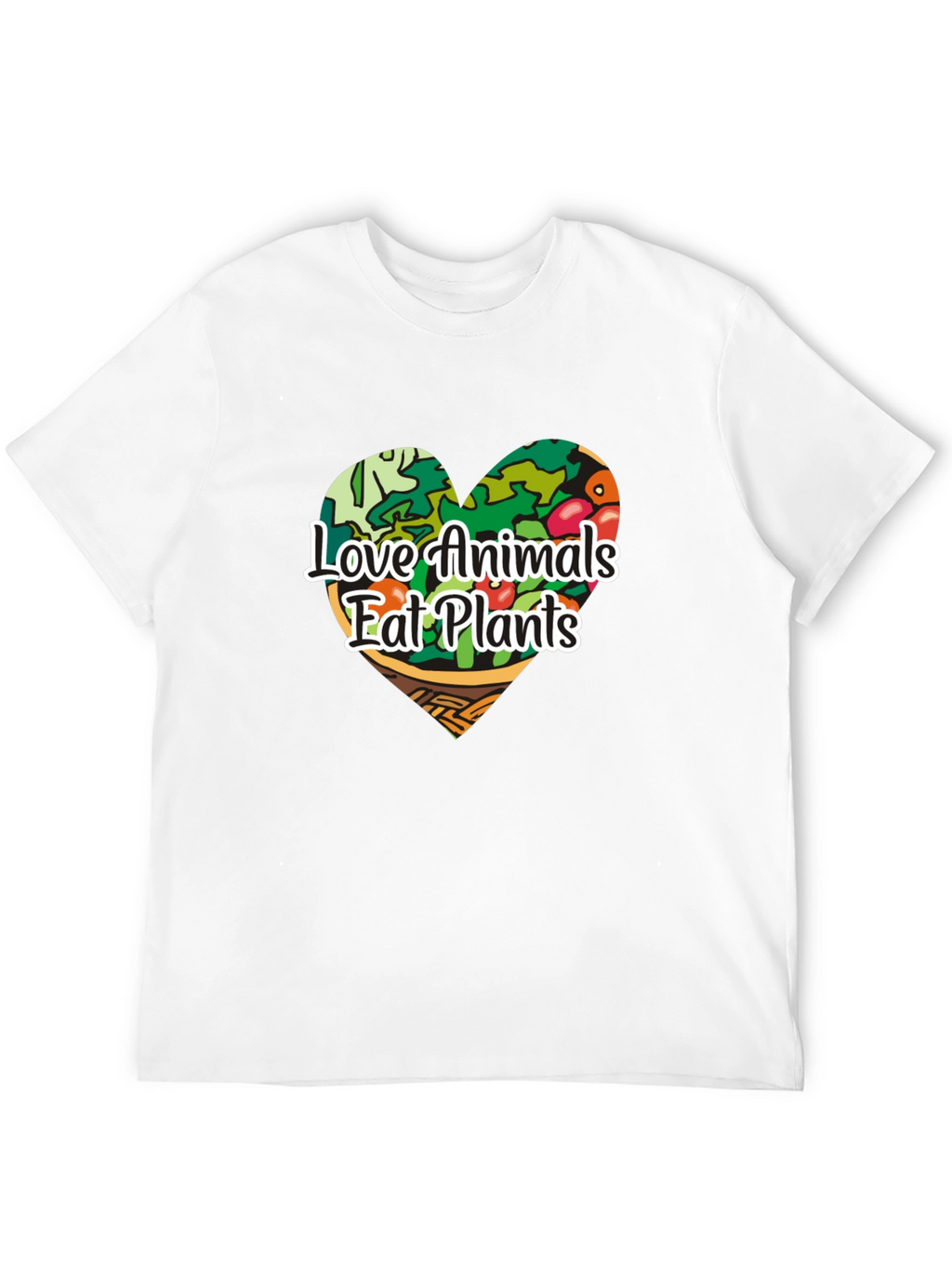 Vegan Love Animals Eat Plants Graphic Tee