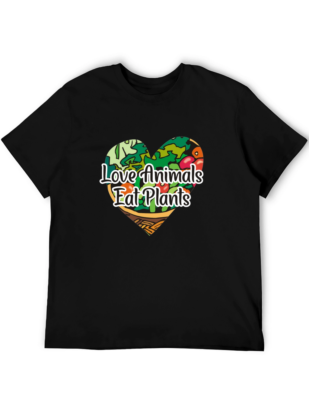 Vegan Love Animals Eat Plants Graphic Tee