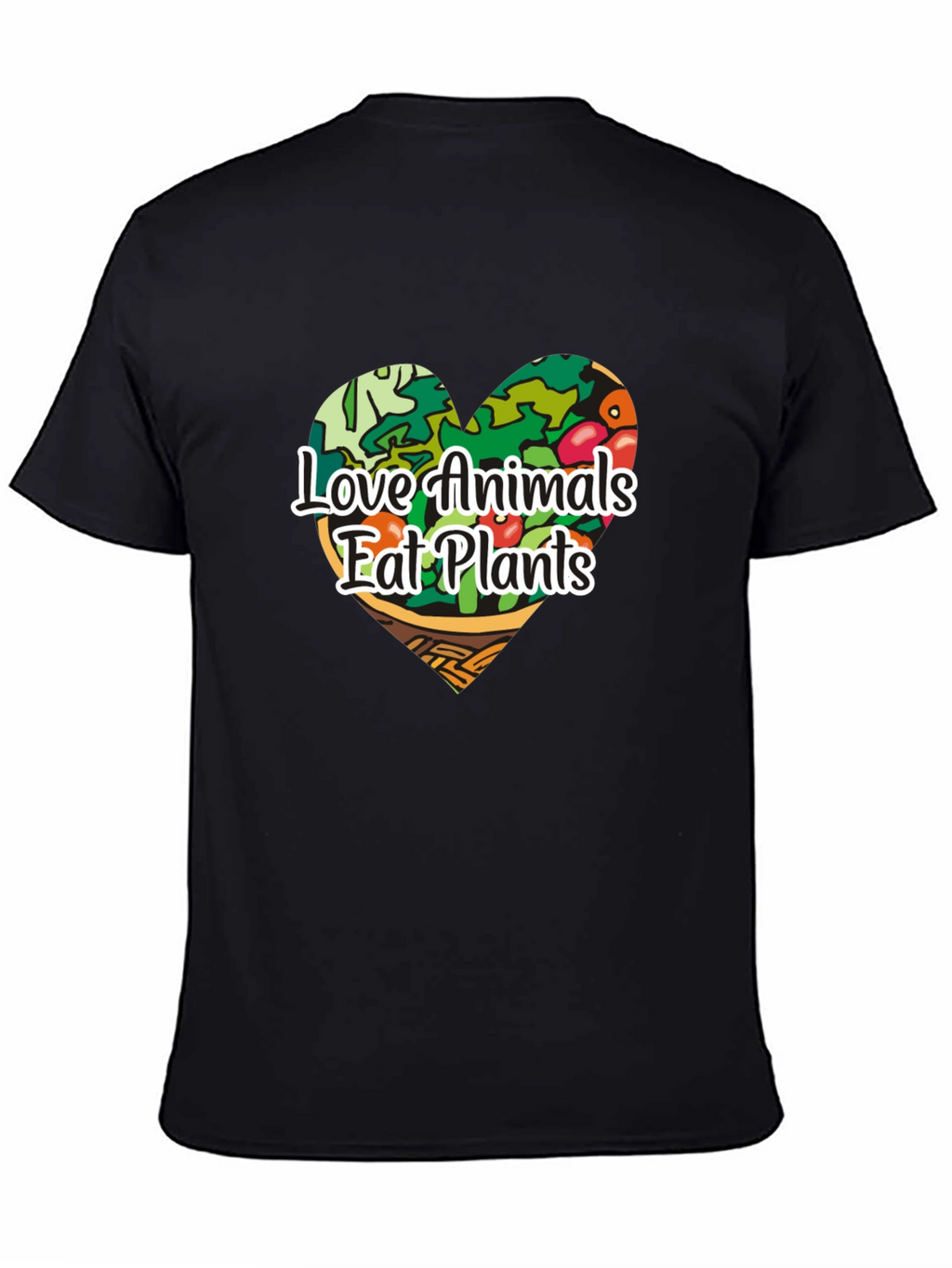 Vegan Love Animals Eat Plants Graphic Tee