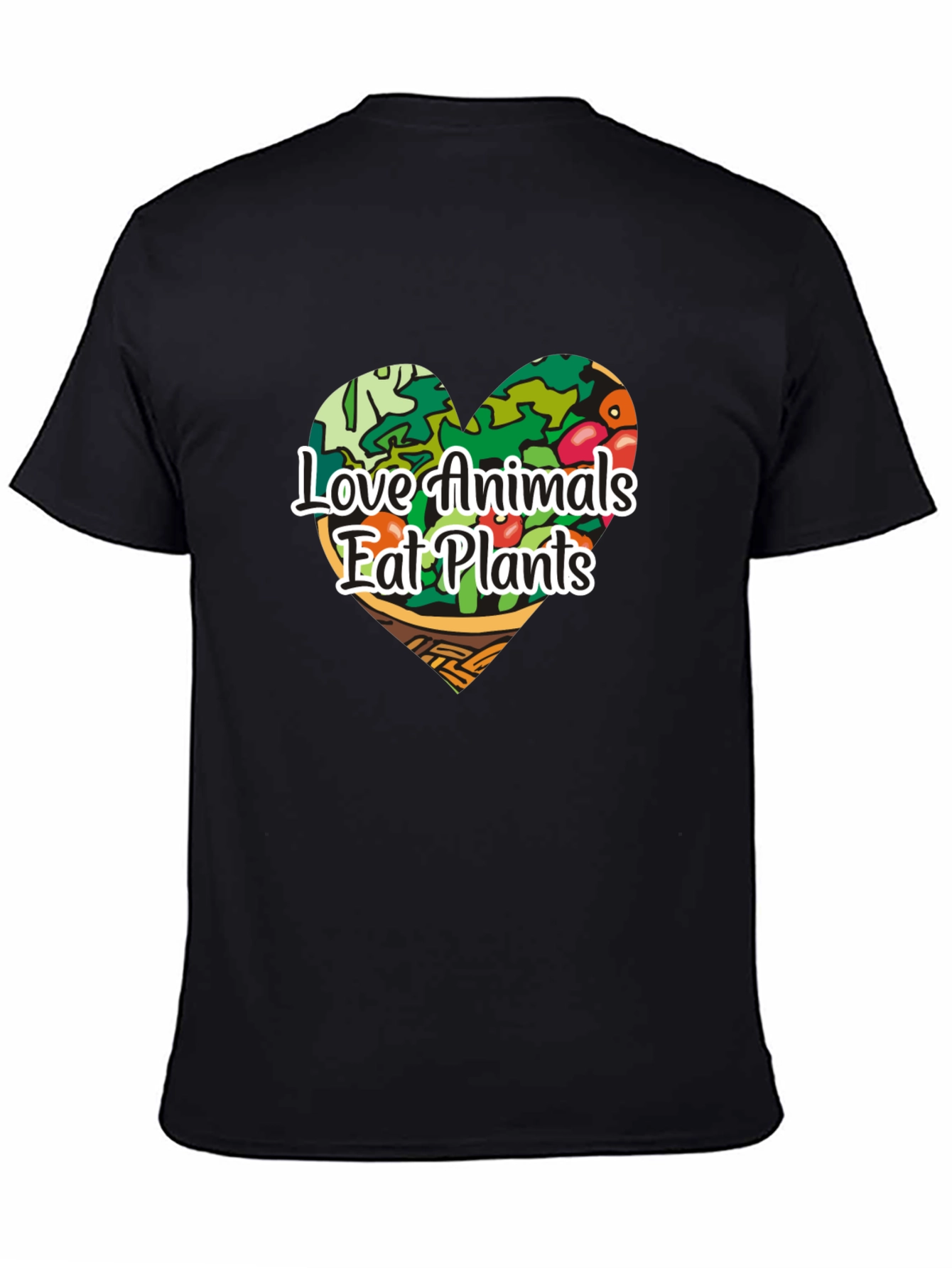 Vegan Love Animals Eat Plants Graphic Tee