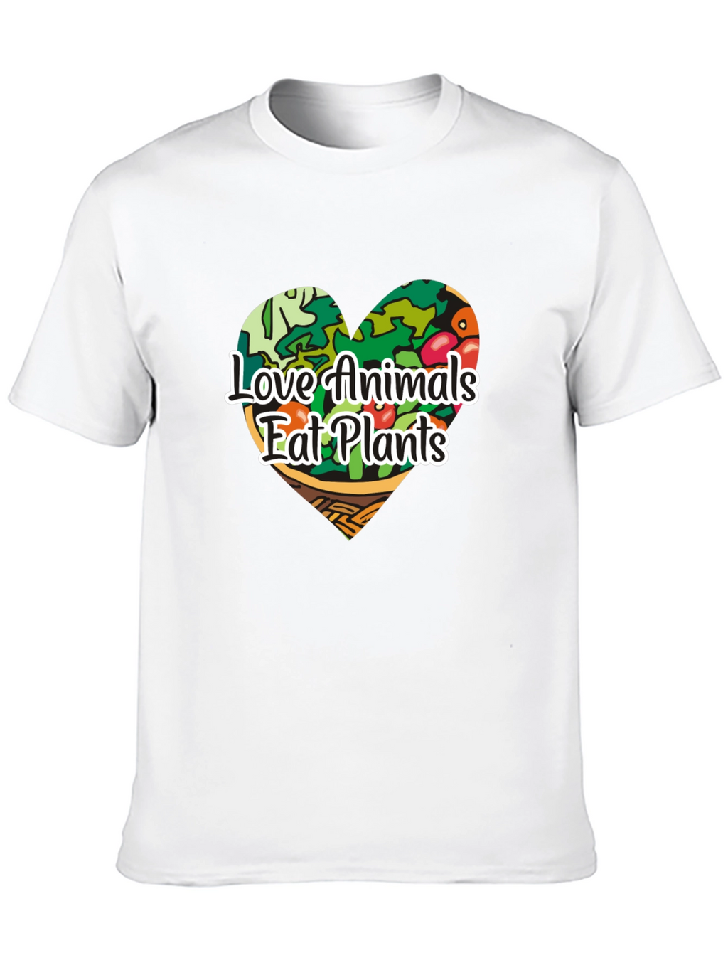Vegan Love Animals Eat Plants Graphic Tee