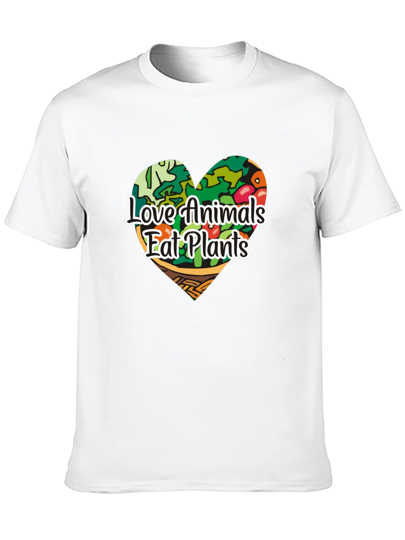 Vegan Love Animals Eat Plants Graphic Tee