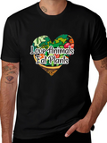 Vegan Love Animals Eat Plants Graphic Tee