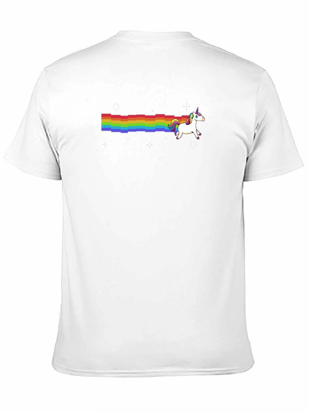 Pixelated Unicorn Rainbow T-Shirt