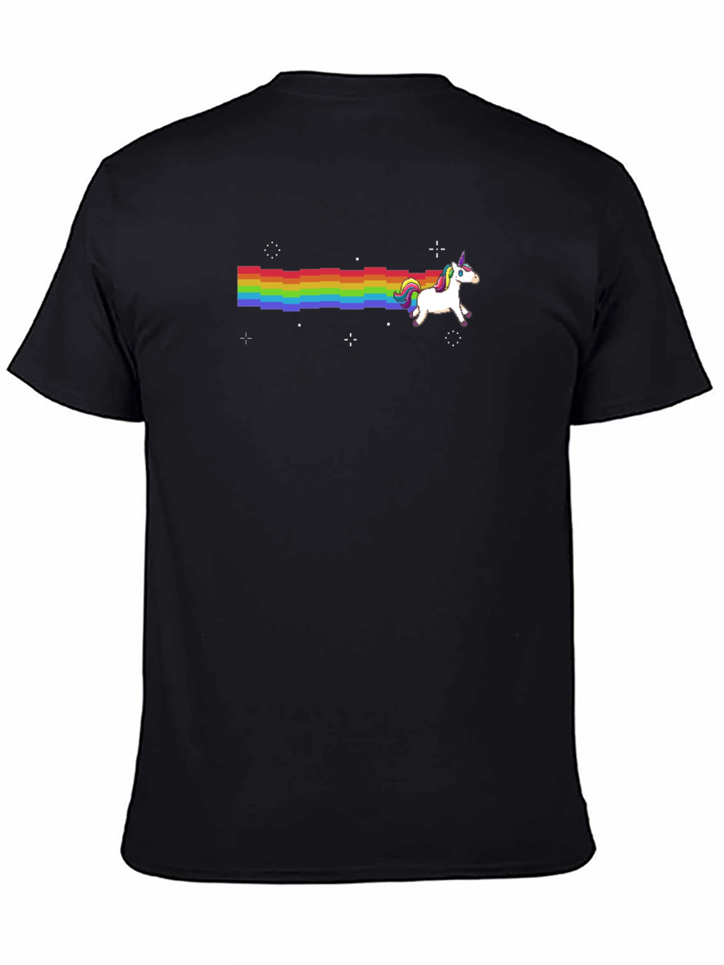 Pixelated Unicorn Rainbow T-Shirt