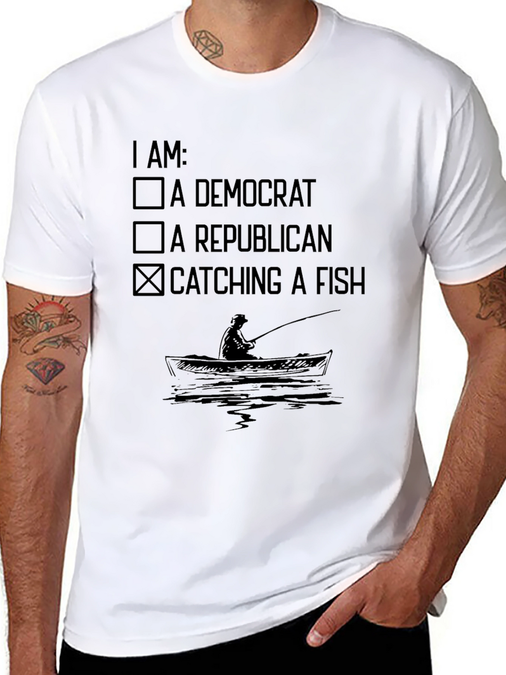 I am: Catching a Fish T-Shirt