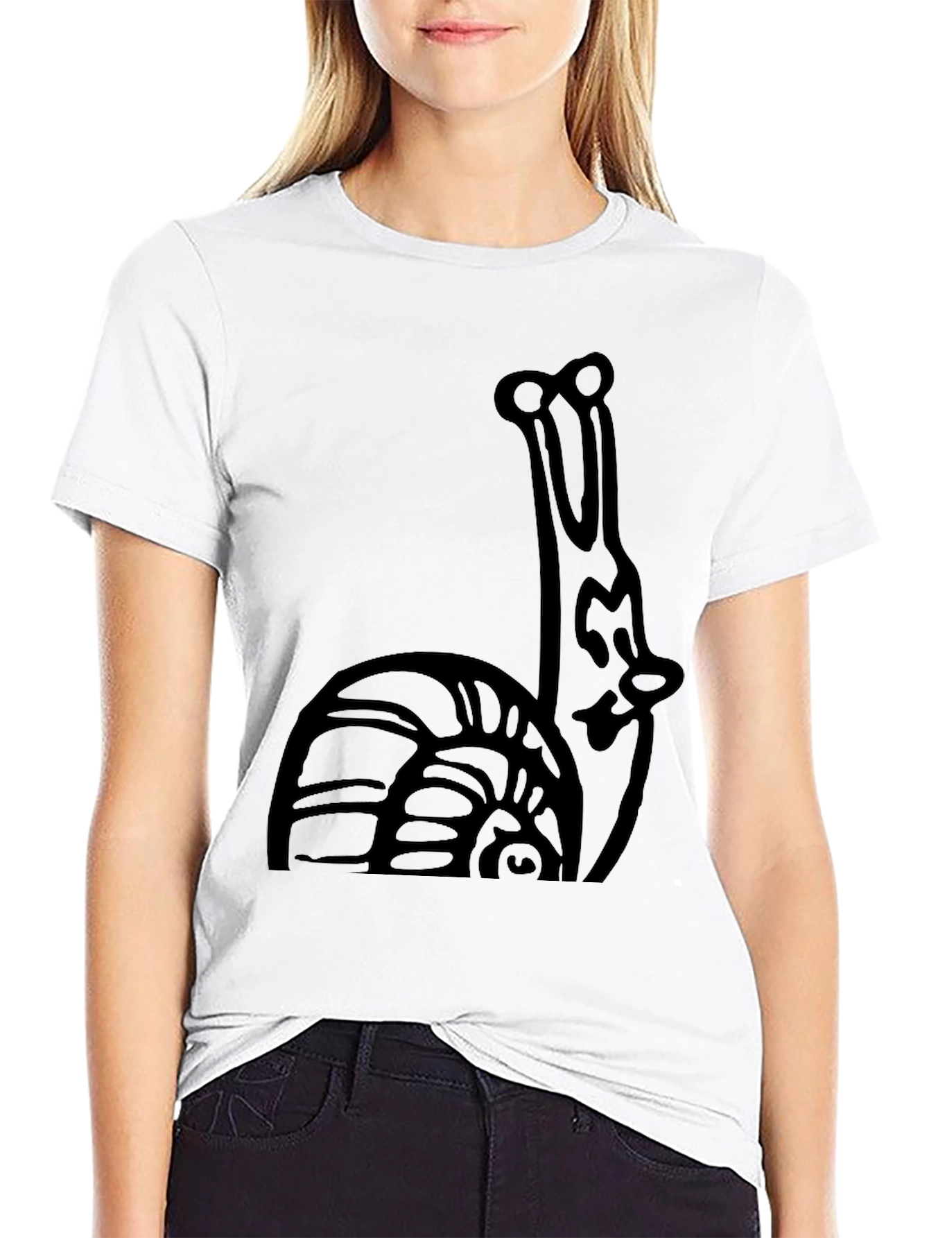 Black Snail Graphic Tee - Unique Design