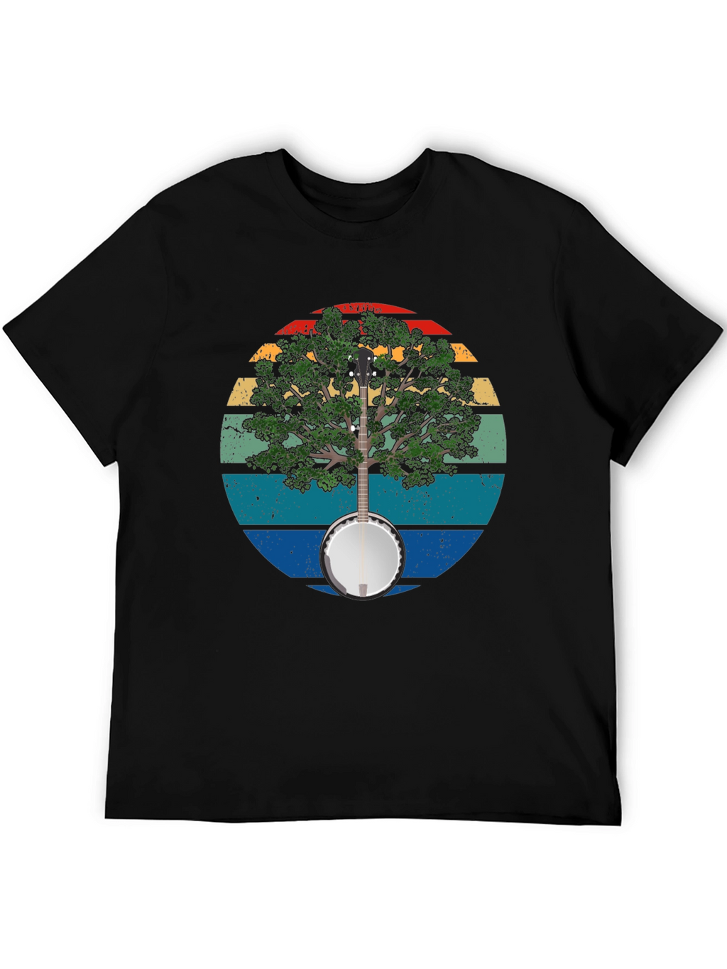 Banjo Tree Graphic T-Shirt