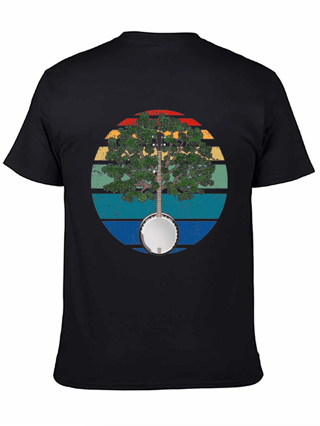 Banjo Tree Graphic T-Shirt