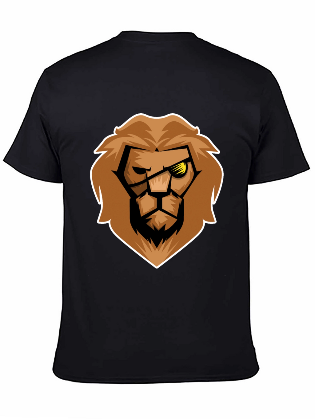 Lion Graphic Black T-Shirt - Bold Style
