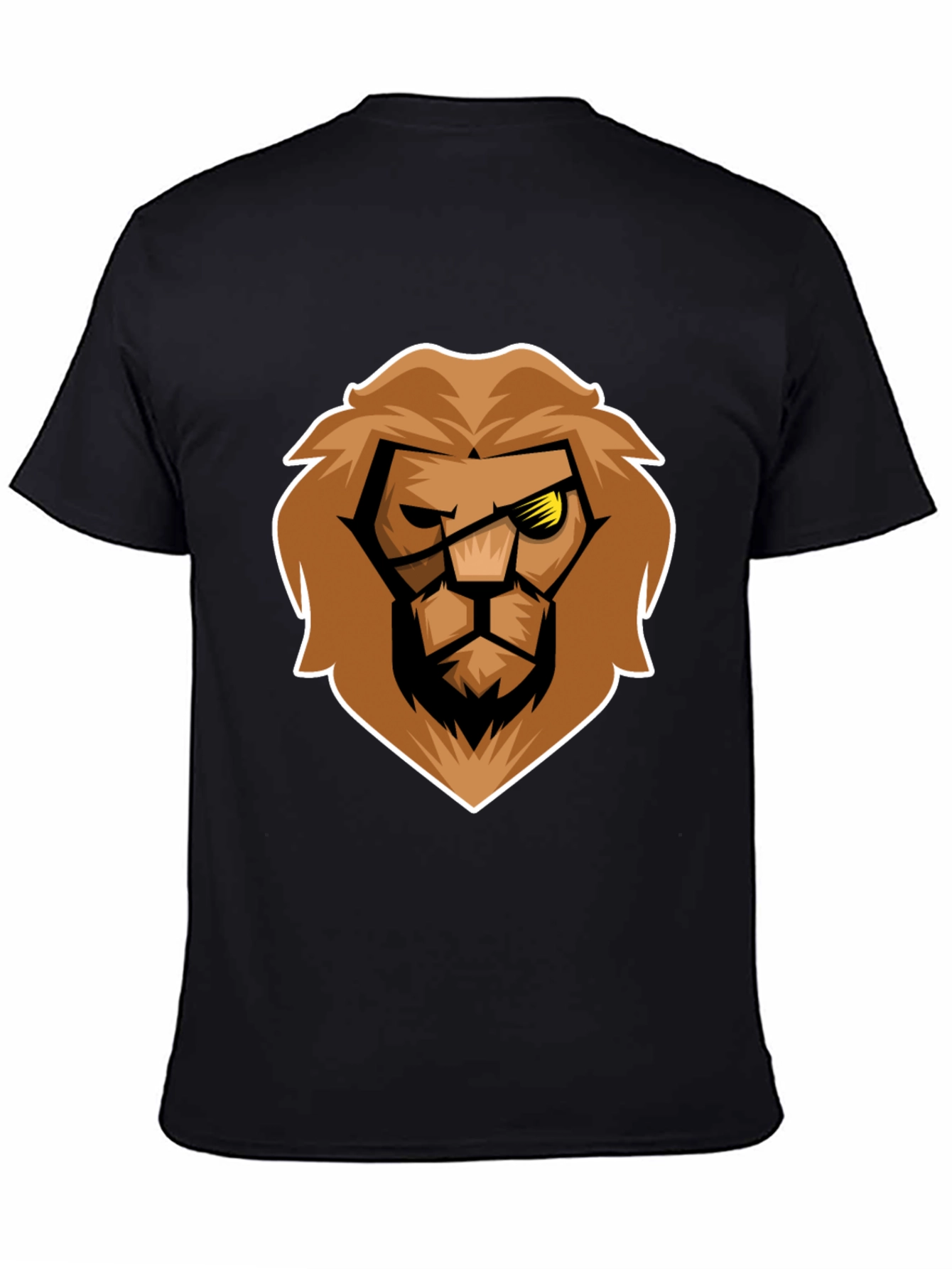 Lion Graphic Black T-Shirt - Bold Style