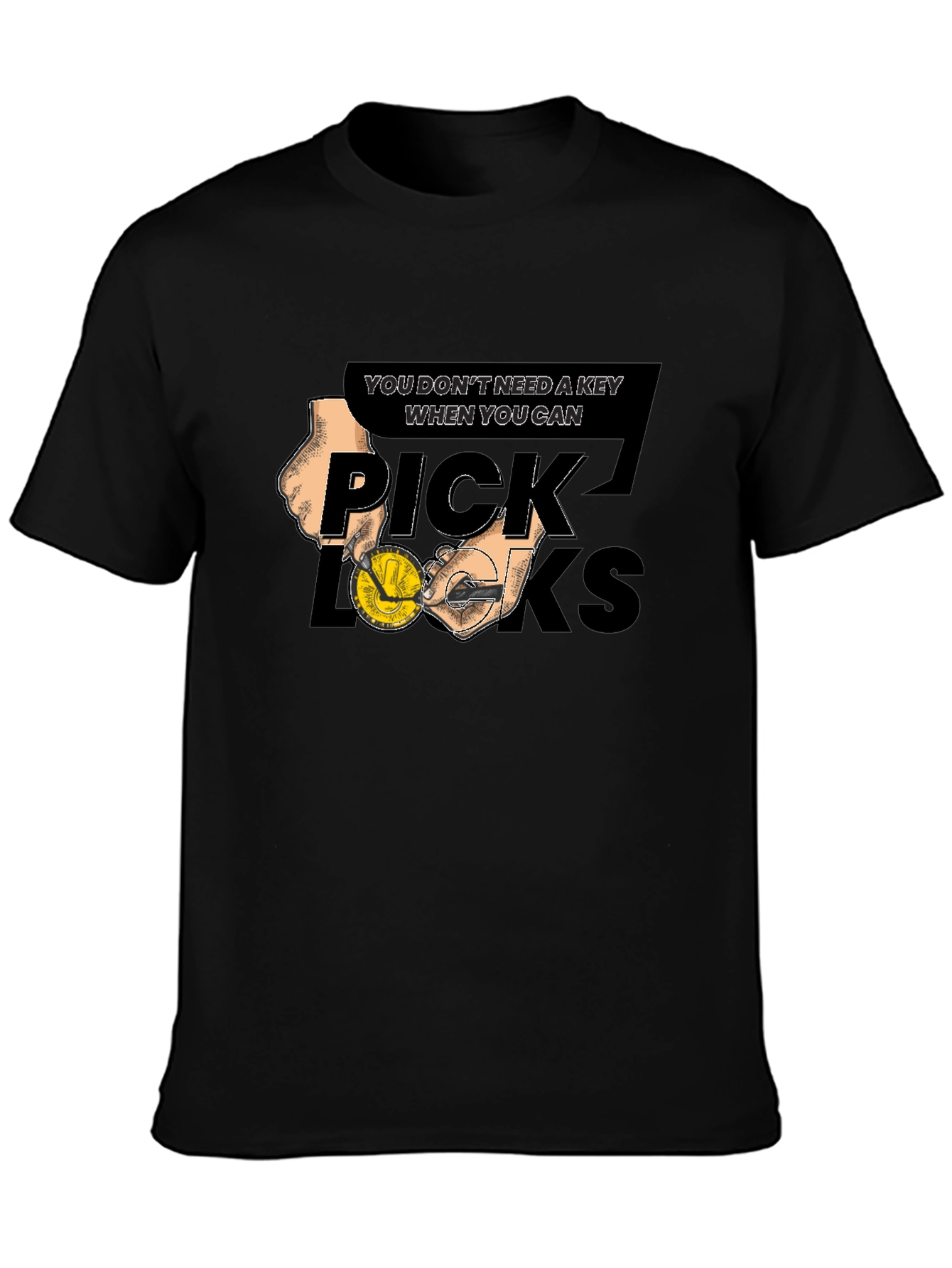 Pick Locks Graphic Tee - No Key Needed T-Shirt