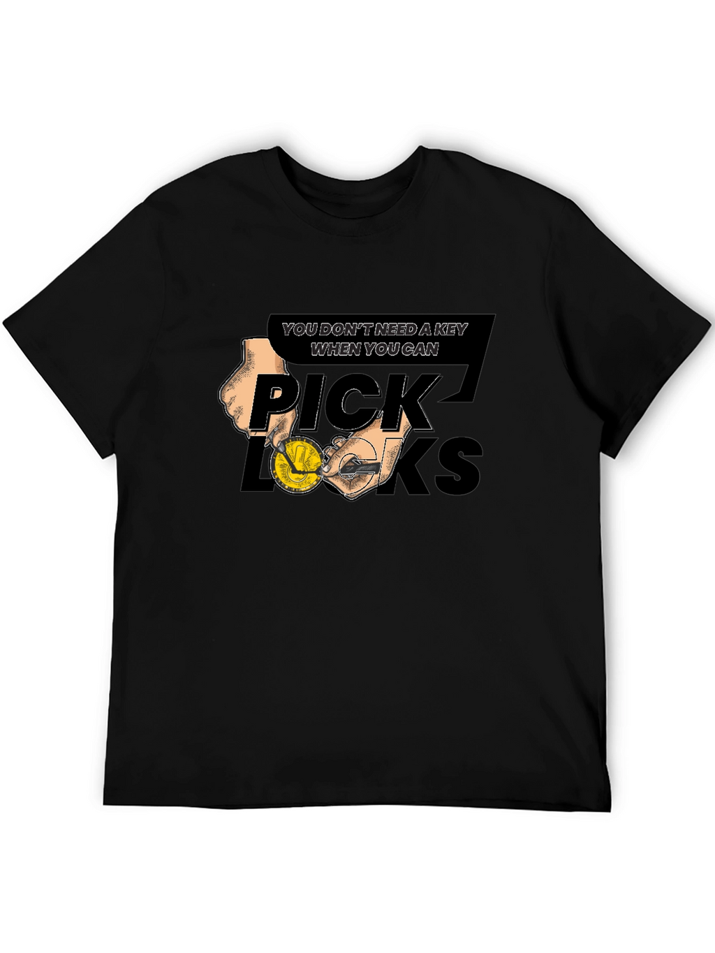 Pick Locks Graphic Tee - No Key Needed T-Shirt