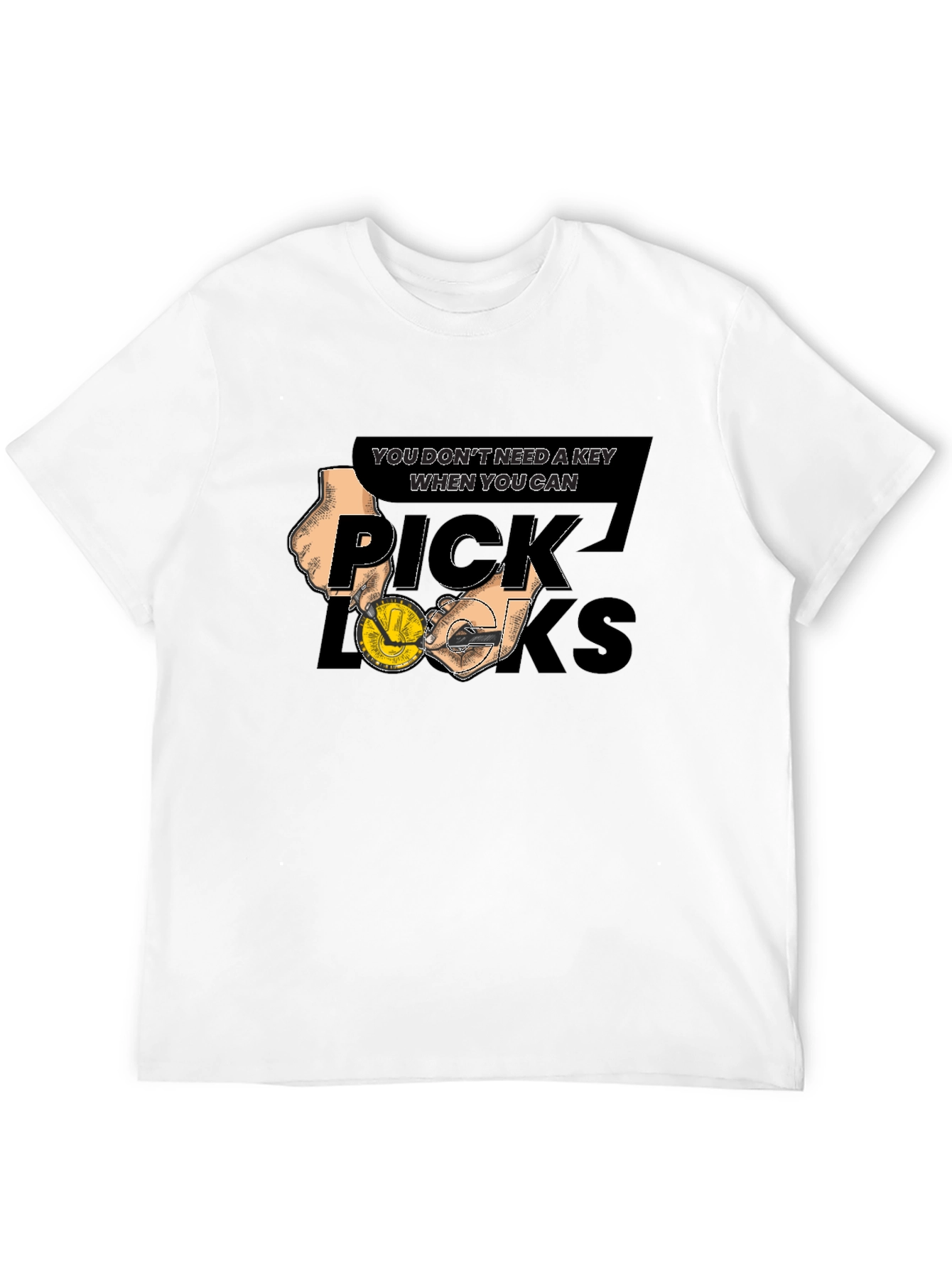 Pick Locks Graphic Tee - No Key Needed T-Shirt