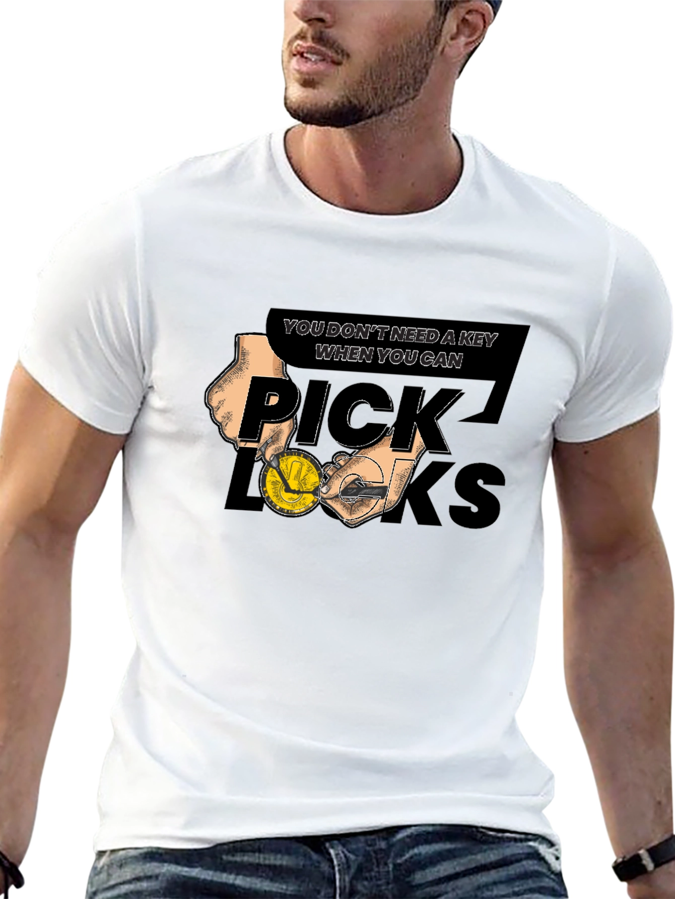 Pick Locks Graphic Tee - No Key Needed T-Shirt